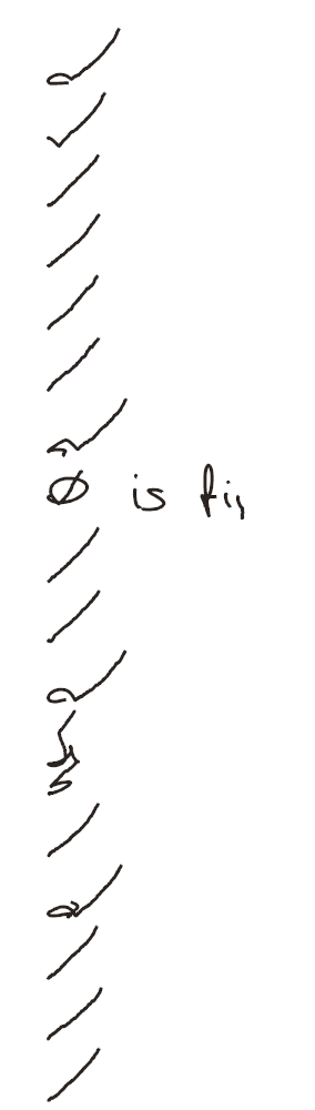several flat lines that at one point successfully write 'is fin'. This is a failed generated image.